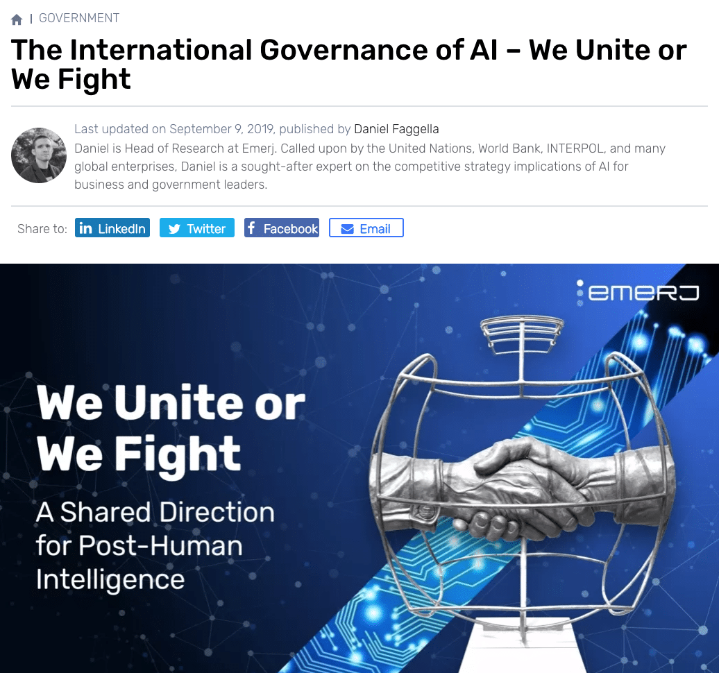 International AI Governance